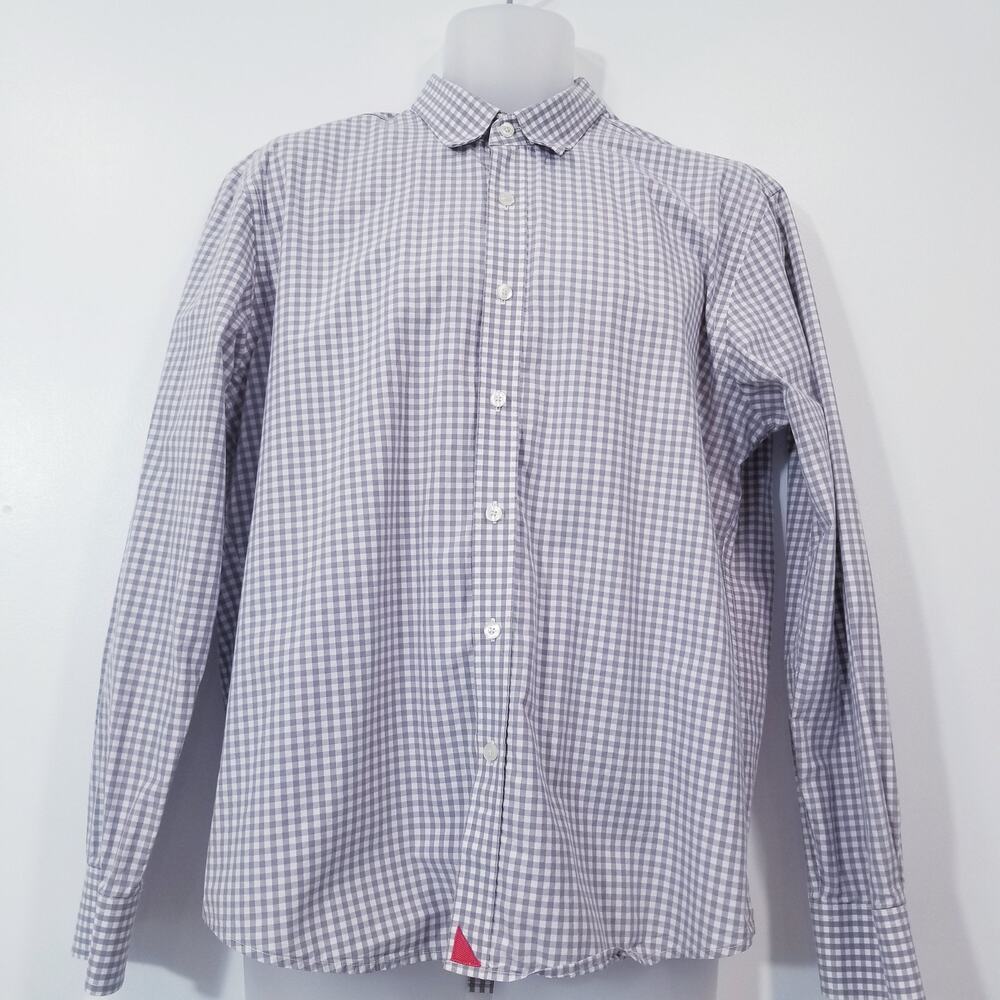 Untuckit Plaid Print Button Front Long Sleeves Co… - image 1